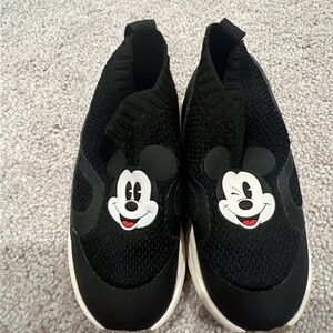 Zara Mickey Mouse Kids slip On Shoes - Black